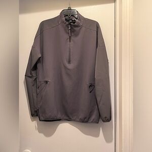 Adidas Mens ZNE Training Sweater 1/4 Zip Pullover Track sz Large Gray Purple